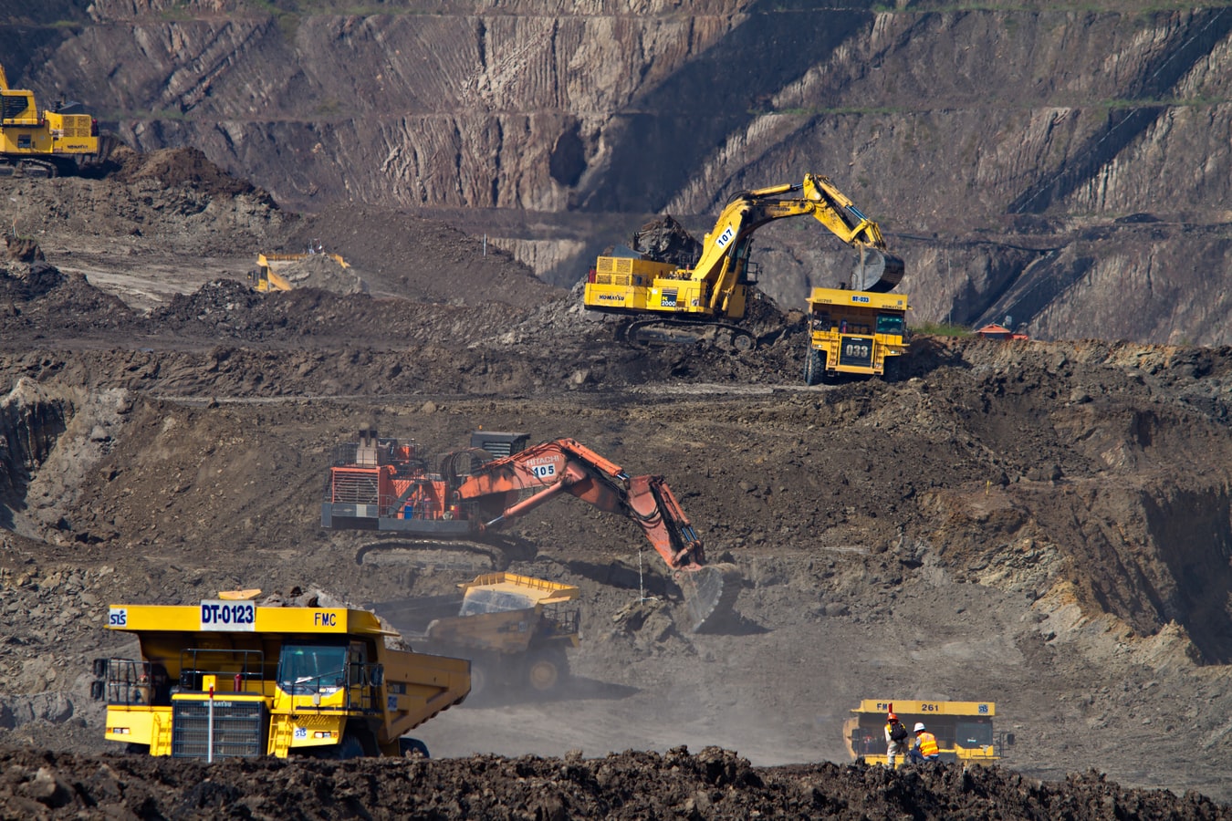 Une mine de charbon à South Kalimantan, en Indonesie.